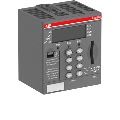 Módulo procesador ABB PM5670-2ETH 1SAP151000R0378 AC500 nuevo y original en stock.