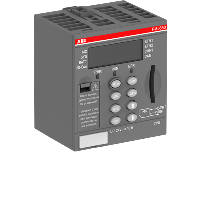 Módulo procesador ABB PM5650-2ETH 1SAP151000R0378 AC500 V3 Series, nuevo y original.