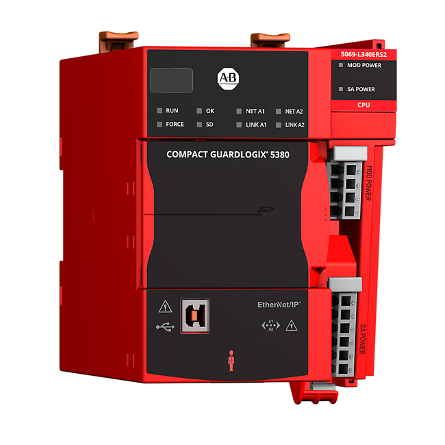 Nuevo controlador de seguridad compacto Allen Bradley 5069-L340ERS2 GuardLogix 5380 original en stock.